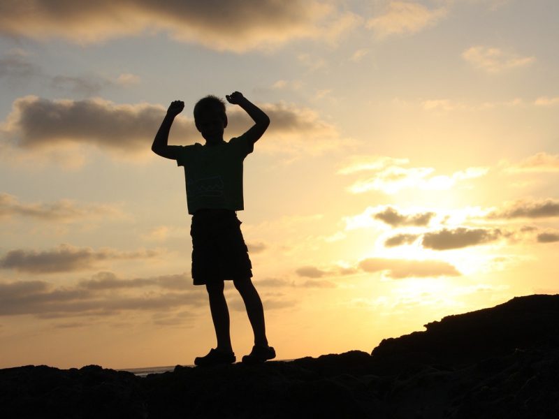 Junge, der voller Energie für sich selbst einsteht Mein Emotionstraining unterstützt dich dabei, deine Emotionen förderlich zu leben. Damit kannst du wieder wach und präsent im „Hier und Jetzt“ wirken: selbstbestimmt und frei